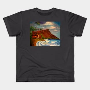 Quaint Cottage by the Sea Kids T-Shirt